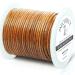 Round Leather Cord 2mm String, 27 Yards Rope for Jewelry Making, Bracelets, Necklaces, Kumihimo Braiding, Wraps, Crafts, Hobby, and DIY Projects - Distressed Saddle 2 MM Distressed Saddle