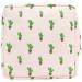 LIMHOO Period Bag Sanitary Napkin Storage Bag Portable Menstrual Period Sanitary Pouch Zipper Tampons Collect Bag (Cactus)