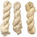Darn Good Yarn Recycled Sari Silk Ribbon Yarn - Vintage Ivory Off-White - 100g - 50 Yards - Handmade Unique Skein - Buy Online on GoSupps.com