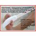 toe towel SHORT handle -length 32cm - foot toe brush to remove dead skin and germs that cause itchy sore toes athlete's foot this is more suitable for younger people - Buy Online on GoSupps.com