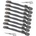 Anti-Tip Television and Furniture Anchor Strap for Child Safety (4 Pairs) by Boxiki Kids. Quakehold and Safety Straps for Child Proofing Your Home (Black) 4 Pairs - Black