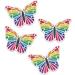Edible Wafer Rainbow Pre-Cut Butterfly Cupcake Toppers - 24pc - Buy Online on GoSupps.com