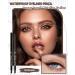 Brown Waterproof Eyeliner Pencil 2Pcs Smudge Proof Long Lasting Gel Eyeliner Creamy Smooth Waterline Eyeliner Highly Pigmented Micro-Fine Retractable Eyeliner with Built-In Sharpener & Smudger-03 03 Brown - Buy Online on GoSupps.com