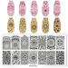 Buy 6-Piece Animal Geometry Nail Art Stamps | Floral Nail Plate Tools | International Shipping - Buy Online on GoSupps.com