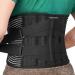 Back Support Belt for Ultimate Relief: Adjustable Lumbar Brace with Anti-Skid Design 6 Stays and 16-Hole Air Mesh for Sciatica Herniated Disc and Heavy Lifting (Large) (Waist: 95-115 cm)
