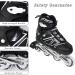 KIKSTYO Adjustable Inline Skates | Full Light Up Wheels | X-Large Size | Black Roller Skates for Kids, Adults, Women, and Boys - Buy Online on GoSupps.com