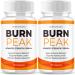 (2 Pack) Burn Peak Capsules BurnPeak Loss Support Formula Supplement Pills Natural Vitamin Maximum Energy Pre Workout Booster Healthy Digestion Sexy Slim Body Wellness Sculpt Reviews Pastillas (120ct)