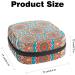 Women's Ethnic Flower Pattern Period Kit - Portable Storage Pockets & Stillpad Holder | Stylish Feminine Product Bag - Buy Online on GoSupps.com