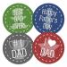 Edible Wafer Father's Day Pre-Cut Cupcake Toppers - 24pc