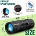 Roxant Viper Monocular Telescope - 10x25 High Definition Weatherproof Pocket Telescope with Hand Grip & BAK4 Prism - with Compact Monocular  Case  Wrist Strap  etc. Monoculars for Adults High Powered - Buy Online on GoSupps.com