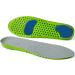 Memory Foam Plantar Fasciitis Relief Insoles - Black/Green - Men 10/Women 12 - Buy Online on GoSupps.com