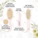 Baby Hair Brush - Natural Wooden Cradle Cap Brush with Soft Goat Bristle - Baby Brush Set for Newborns - Toddler Comb - Blush Oval - Buy Online on GoSupps.com