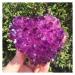 1pc Natural Purple Crystal Flower Like Crystal Cluster Quartz Crystal raw Stone gem Decoration Crystal Cluster (Color : 400g-480g Size : 1pcs) 1pcs 400g--480g
