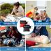 20-Piece CPR Ventilation Mask Set | Key Trailer Breathe Barrier Face Shield for First Aid & AED Training (10 Black 10 Red) - International Shipping - Buy Online on GoSupps.com