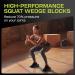 Flexelent Squat Wedge Block - Anti-Slip Wading Board for Squats | Improve Calf Leverage | 17 Incline | Portable & Compact - Buy Online on GoSupps.com