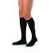 JOBST forMen Knee High 20-30 mmHg Ribbed Dress Compression Socks Open Toe Medium Black