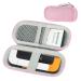 Travel Case Compatible with Mini Blood Glucose Monitor Protective Hard Shell Carrying Glucose Meter Waterproof Organizer for Diabetes Care Accessories Pink
