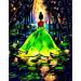 Sonsage Diamond Painting Kits for Adults Princess and Frog Full Round Drills Cross Stitch Crystal Rhinestone Embroidery for Family Game 5D Painting Picture for Home Wall Decor Gift 12x16Inch