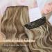 Nnzes Clip in Long Wavy Hair Extension 4PCS Thick Brown mix Blonde Double Weft 20 Inch Synthetic Hair Extension for Women - Buy Online on GoSupps.com