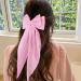 Shop Wllhyf Pink Hair Clips - 90s Satin Loop Hairpins for Women & Girls | Perfect for Parties & Everyday Style - Buy Online on GoSupps.com