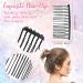 5 Piece 20 Teeth Metal Hair Side Combs for Women - Black Large Hair Comb for Bridal Veil & Wedding - Flat Iron Comb Attachment - Buy Online on GoSupps.com