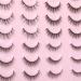 Kiromiro Faux Mink Wispy Natural Look False Eyelashes - 4 Style Pack | 3D Fluffy Strip Lashes - Buy Online on GoSupps.com
