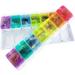 JFA Weekly Pill Box Organizer for Medicines & Vitamins | 7-Day Reminder, 2 Compartments per Day, Multicolor | 1 Count - Buy Online on GoSupps.com
