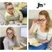 JM Set of 4 Round Reading Glasses - Spring Hinge Readers for Women & Men - +2.25 Black & Tortoise Eyeglasses - Buy Online on GoSupps.com