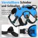 Rabbitgoo Break-Proof Dog Harness for Medium Dogs - Adjustable Breathable Padded Vest with Handle - Safe & Comfortable Blue L - Buy Online on GoSupps.com