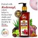 The Indie Earth Advanced Red Onion Shampoo 300ml/10 Fl.Oz with 15+ natural ingredients including Red Onion Curry Leaf & Indian Alkanet Root - Buy Online on GoSupps.com