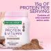 Nature's Bounty Complete Protein & Vitamin Shake Mix with Collagen & Fiber, Chocolate Flavor - 1 lb | Immune Health Support with Vitamin C - Buy Online on GoSupps.com