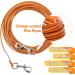 Mi Metty Dog Cable 10ft - Kausproof Leash for Large Dogs (up to 253lbs) | Outdoor Dog Runner Tether Line - Durable Orange Garden Leash - Buy Online on GoSupps.com