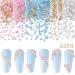 NICENEEDED 6 Bags Flower Nail Art Charms with Gold & Silver Beads 1000Pcs 3D Five-Petal Flower Ornaments Nail Gems for Women Girls DIY Nail Design Nail Art Supplies style 0
