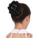 WIG ME UP - TYD-0004-1 Hairpiece hair bun hair knot bun hair rose very elaborately braided traditional costume black