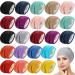 24 Pieces Sleeping Beanies  Adjustable Satin Lined Sleep Cap  Night Hair Cap  Slouchy Beanie Hat Hair Wrap Cover for Adult Women Men Frizzy Curly Hair  One Size  16 Colors