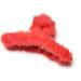 Winter Large Fluffy Hair Clip Beautiful Women's Hair Clip Headpiece Elegant Hair Accessory (Red) - Buy Online on GoSupps.com