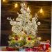 TOPPERFUN 10pcs Christmas Imitation Berries Fake Winter Berry Christmas Berries Picks Christmas Tree Beads Stick Berry Picks Floral Craft Berry Stems Cone Plant Fake Decoration Pumpkin Foam Golden 19X5X5CM - Buy Online on GoSupps.com