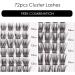 72PCS 3D False Eyelashes Natural Look D Curl Reusable Cluster Lashes - DIY Eyelash Extensions Mix 10-16MM | DM06 Volume - Buy Online on GoSupps.com