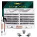Lanciley DIY Lash Extension Kit 120 Cluster Lashes Individual Lashes with Lash Bond and Seal Tweezers Eyelash Extensions Kit Easy to Apply at Home C D Curl Mix 10-16mm - L28 120 clusters kit - L28