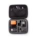 Amazon Basics Small Carrying Case for GoPro And Accessories - 9 x 7 x 2.5 Inches Black Small Case Only