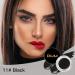 High Pigment Eyebrow Pomade Kit - Water & Stain Resistant with Dual-Ended Brush | Long-Lasting Natural Brow Makeup (11# Black - Buy Online on GoSupps.com