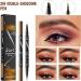 Trailott Eyebrow Pen Trailott Microblading Eyebrow Pen Trailott Brow Pen 2in 1 Liquid Eyebrow Pencil Double Head Liquid Eyebrow Pencil for Natural Makeup All Day (Black) - Buy Online on GoSupps.com