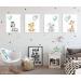 ArtPin Children's Room Decoration: Mint Green Gray Safari Jungle Animal Poster for Boys and Girls - Buy Online on GoSupps.com