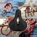 TONBUX Most Comfortable Bike Seat Replacement - Dual Shock Absorbing Ball, Memory Foam, Wide Design - Includes Mounting Wrench - Black - Buy Online on GoSupps.com