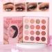 Palette de maquillage poudre de surligneur longue dur e et blouissante palette de fards paupi res | Pour femmes et filles Saint-Valentin mariage voyage vacances f te camping - Buy Online on GoSupps.com