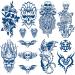Aresvns Semi-Permanent Tattoos for Men & Boys  Realistic Temporary Tattoo Waterproof & Long-Lasting Henna Tattoos  2 Weeks Tattoos  Lifelike Fake Tattoo Stickers Christmas Gift