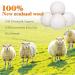 Organic XL Wool Dryer Balls - Reusable Fabric Softener & Wrinkle Reducer - 100% New Zealand Wool - White, 4 Pack - Buy Online on GoSupps.com