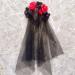 Day of The Dead Floral Crown Headband Halloween Gothic Flower Garland with Black Veil Hairband Cosplay Wedding Costume Rose Flower Headpiece for Women - Buy Online on GoSupps.com