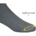 Yomandamor Men's Bamboo Diabetic Over The Calf Socks 4 Pairs - Black, Size 10-13 - Buy Online on GoSupps.com