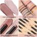 2 PCs Cream Eyeshadow Stick Set - Bright & Long-Lasting Waterproof Makeup Tool in Silky Peach (1415) | Matte & Shimmering Eyeshadow Crayon - Buy Online on GoSupps.com